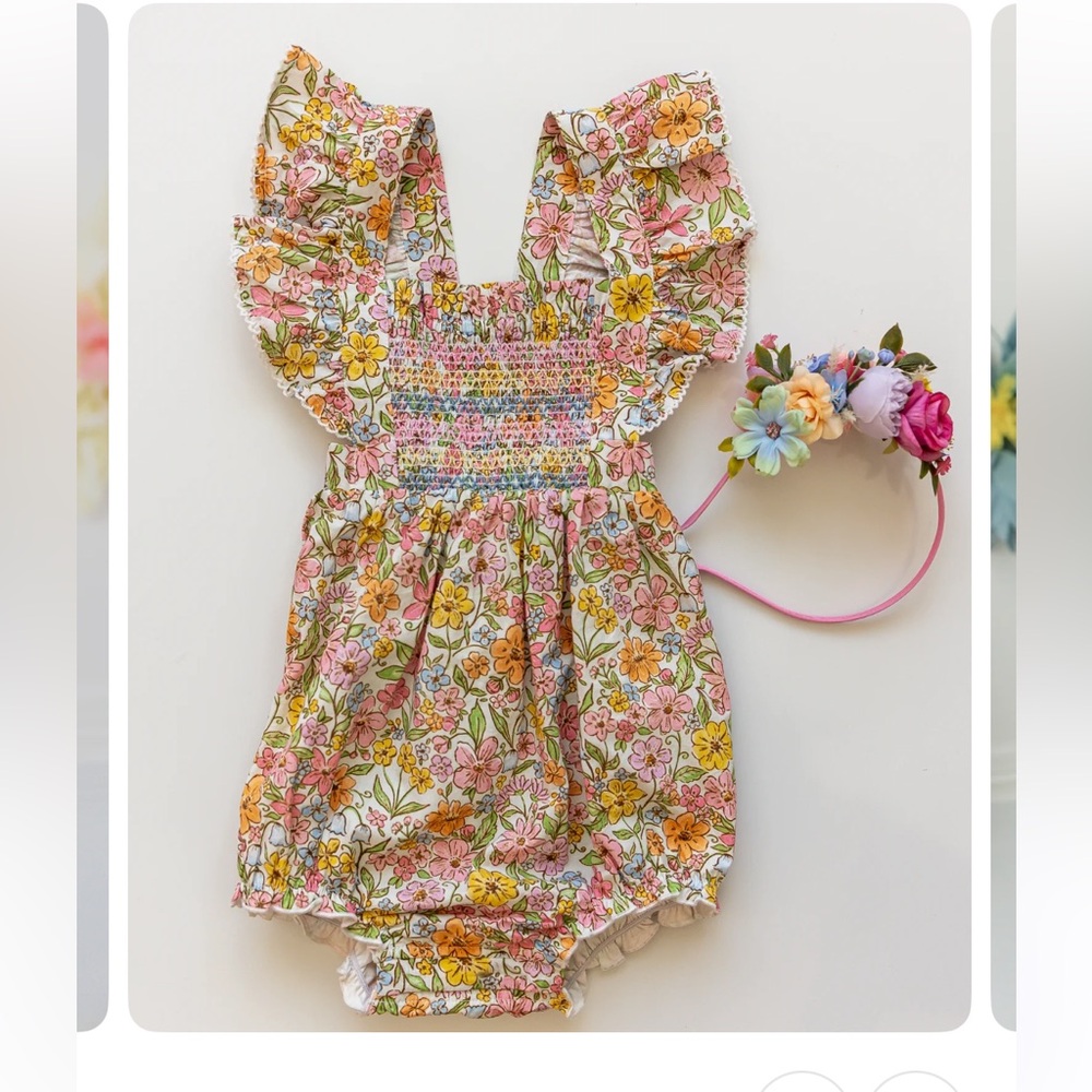 Smocked Bubble Romper